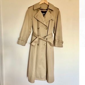 London Fog double breasted trench coat